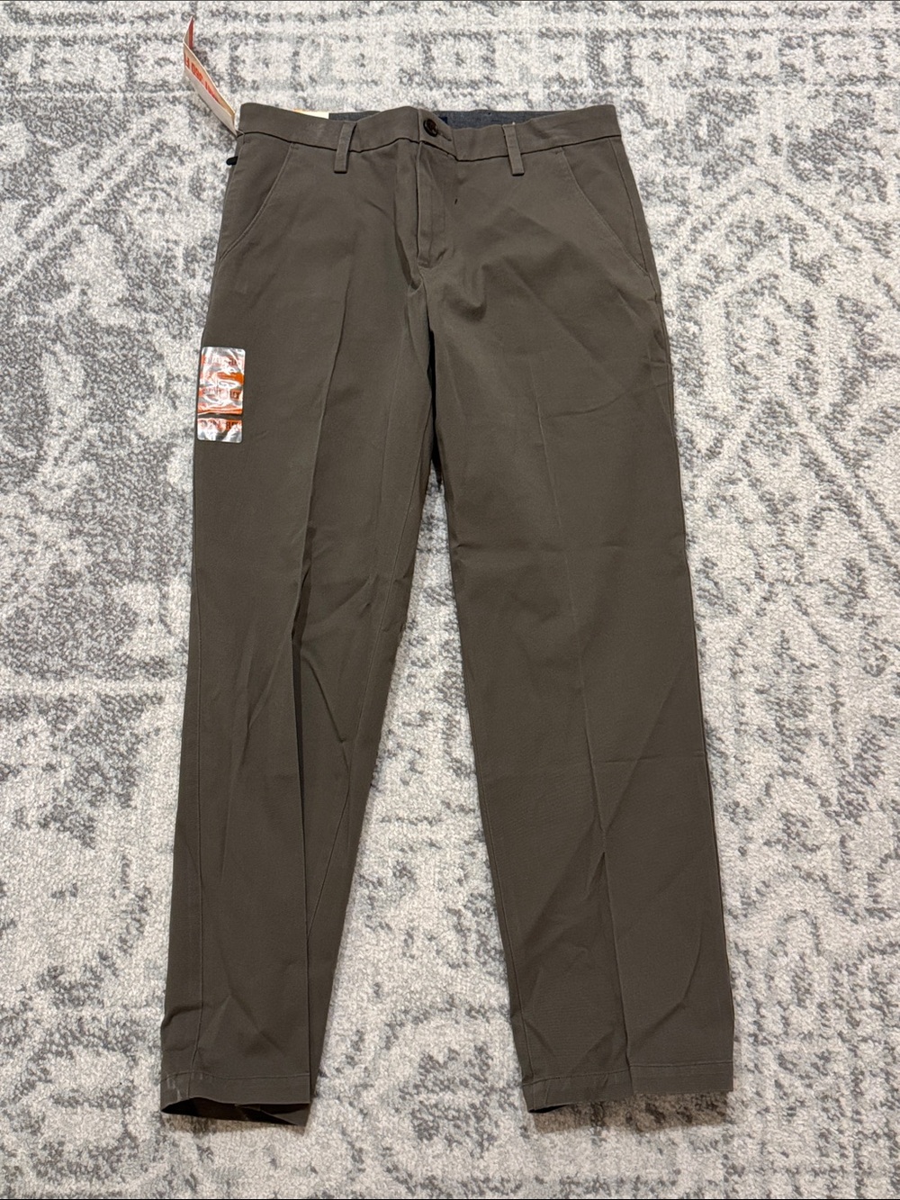 Dockers Men's Workday Khaki Straight Fit Pants in Brown